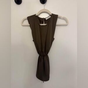 Aritzia Babaton Tie Front Blouse